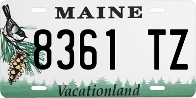 ME license plate 8361TZ