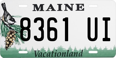 ME license plate 8361UI