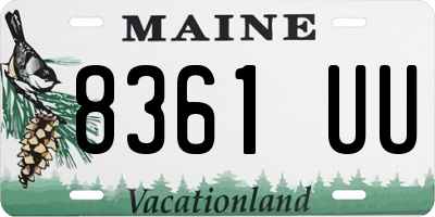 ME license plate 8361UU