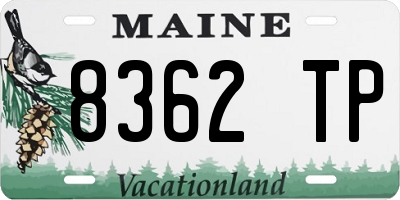 ME license plate 8362TP