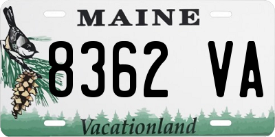 ME license plate 8362VA