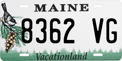 ME license plate 8362VG