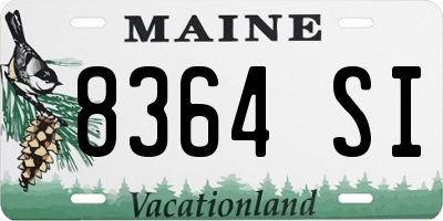 ME license plate 8364SI