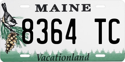 ME license plate 8364TC