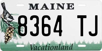 ME license plate 8364TJ