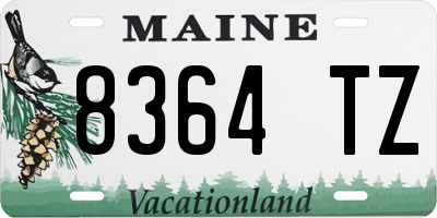 ME license plate 8364TZ