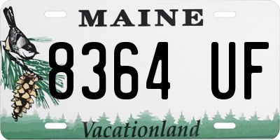 ME license plate 8364UF