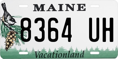 ME license plate 8364UH