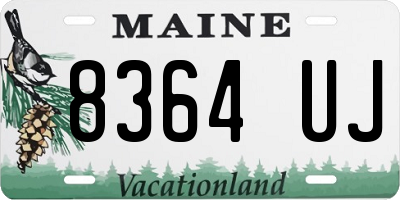 ME license plate 8364UJ