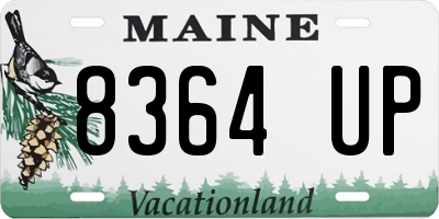 ME license plate 8364UP