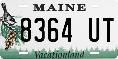 ME license plate 8364UT