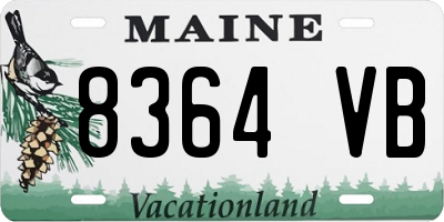 ME license plate 8364VB