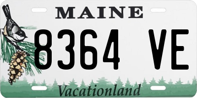 ME license plate 8364VE