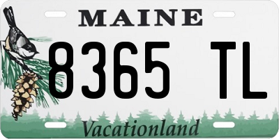 ME license plate 8365TL