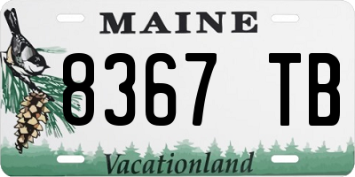 ME license plate 8367TB