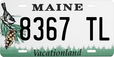 ME license plate 8367TL
