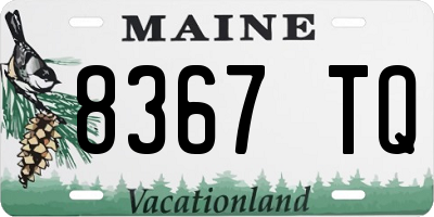 ME license plate 8367TQ