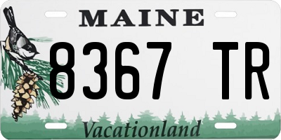 ME license plate 8367TR