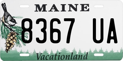 ME license plate 8367UA