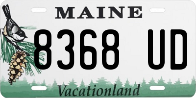 ME license plate 8368UD