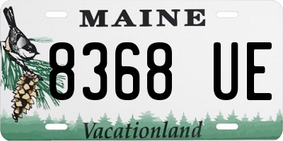 ME license plate 8368UE