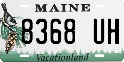 ME license plate 8368UH