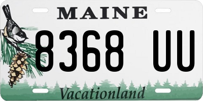 ME license plate 8368UU