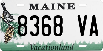 ME license plate 8368VA