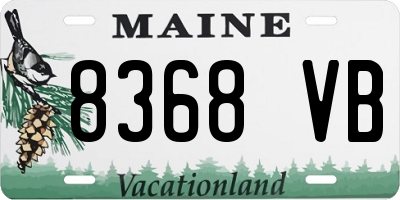 ME license plate 8368VB