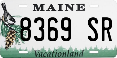 ME license plate 8369SR