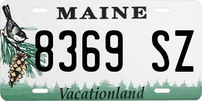 ME license plate 8369SZ