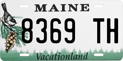 ME license plate 8369TH