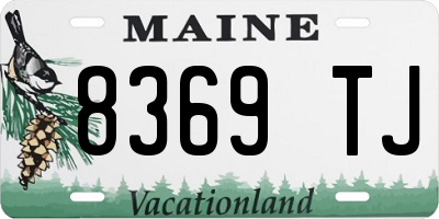 ME license plate 8369TJ
