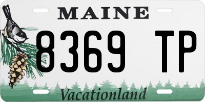 ME license plate 8369TP