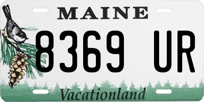 ME license plate 8369UR