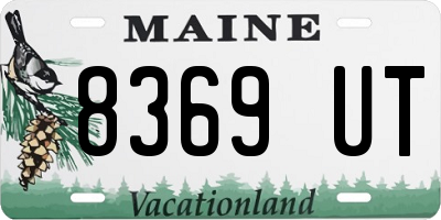 ME license plate 8369UT