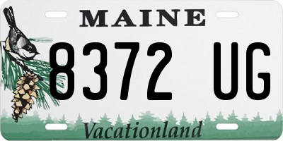 ME license plate 8372UG