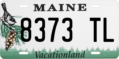 ME license plate 8373TL