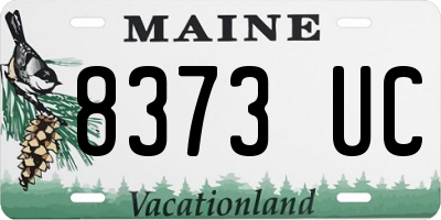 ME license plate 8373UC