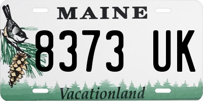 ME license plate 8373UK