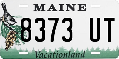 ME license plate 8373UT