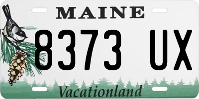 ME license plate 8373UX