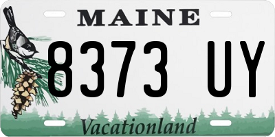 ME license plate 8373UY