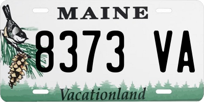 ME license plate 8373VA