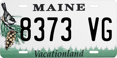 ME license plate 8373VG