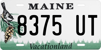 ME license plate 8375UT