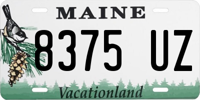 ME license plate 8375UZ