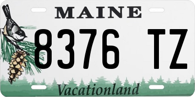 ME license plate 8376TZ