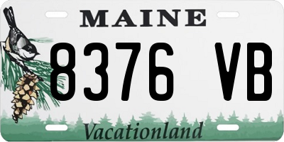 ME license plate 8376VB