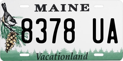 ME license plate 8378UA